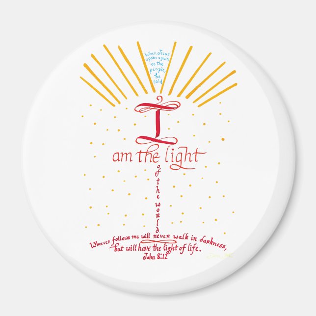 Íman John 8 12 Jesus Bíblia Verse (Frente)