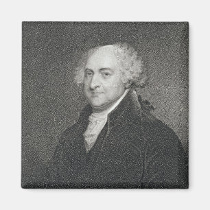 Íman John Adams, gravado por James Barton Longacre (179