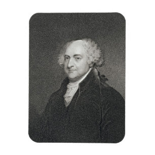Íman John Adams, gravado por James Barton Longacre (179