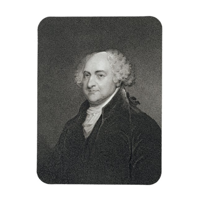 Íman John Adams, gravado por James Barton Longacre (179 (Vertical)