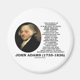 Íman John Adams Science Of Governo Politics Cote