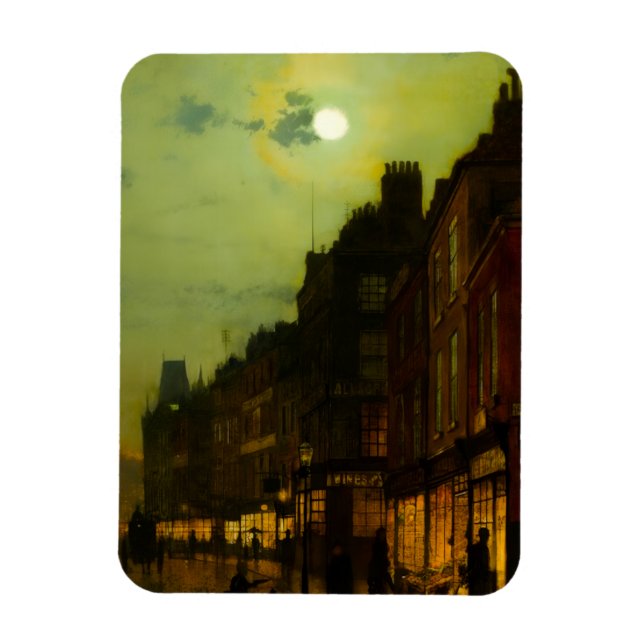 Íman John Atkinson Grimshaw Glasgow Docks (Vertical)