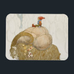 Íman John Bauer - A Cabra de Natal<br><div class="desc">The Christmas Goat de John Bauer,  1912. Aquarela e lápis.</div>