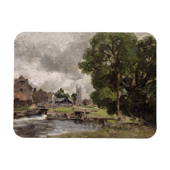 Íman John Constable | Dedham Lock e Mill (Horizontal)