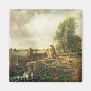 Íman John Constable um barco que passa um fechamento