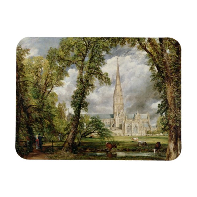 Íman John Constable | Vista da Catedral de Salisbury de (Horizontal)