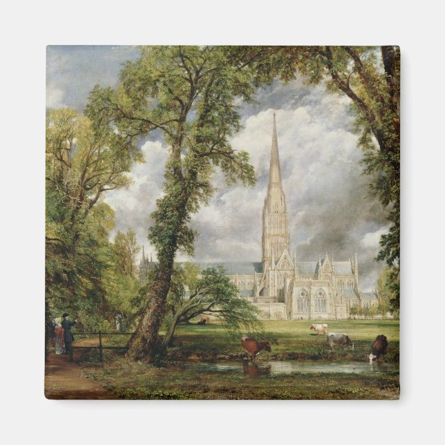 Íman John Constable | Vista da Catedral de Salisbury de (Frente)