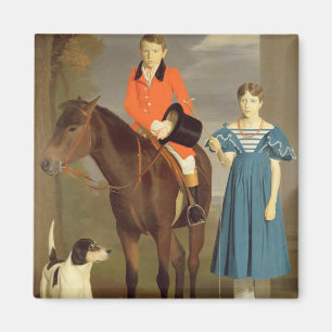 Íman John Gubbins Newton e sua irmã Mary, 1832-33 (