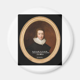 Íman John Milton Love & Chocolate Quote Dons & Cards