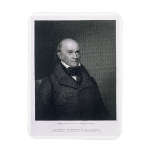 Íman John Quincy Adams, gravado por John Wesley Paradis