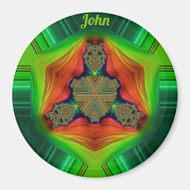 Íman JOHN ~ Shades Purple, Green, Red e Orange (Frente)