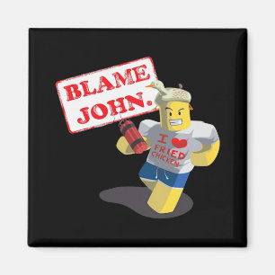 Íman John Shedletsky Eu Amo Frango Frito! Design Divert