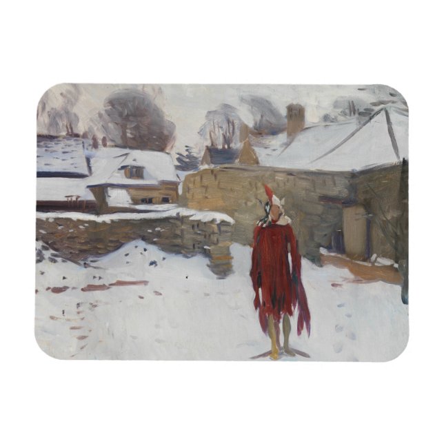 Íman John Singer Sargent - Mannikin na neve (Horizontal)