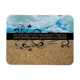 Íman John Steinbeck Inspirational Cote "Ideias" Flexi