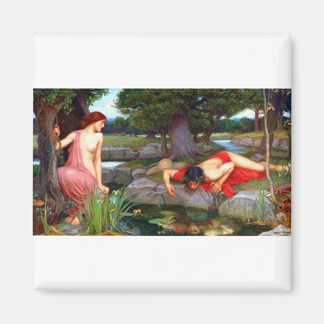 Íman John William Waterhouse Echo e Narcissus (Frente)