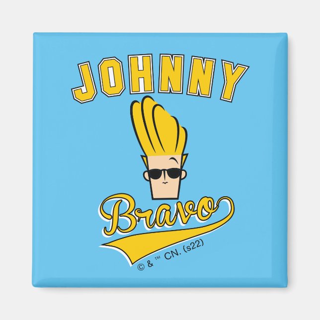 Íman Johnny Bravo Collegiate Graphic (Frente)