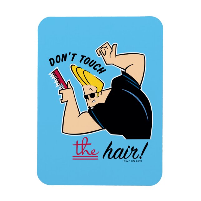Íman Johnny Bravo Comb - Não toque no cabelo! (Vertical)