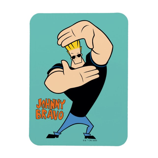 Íman Johnny Bravo Picture Frame Pose (Vertical)