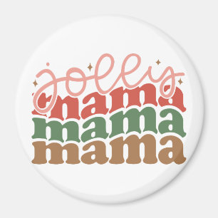 Íman Jolly Mama Retro Groovy Feriados de Natal
