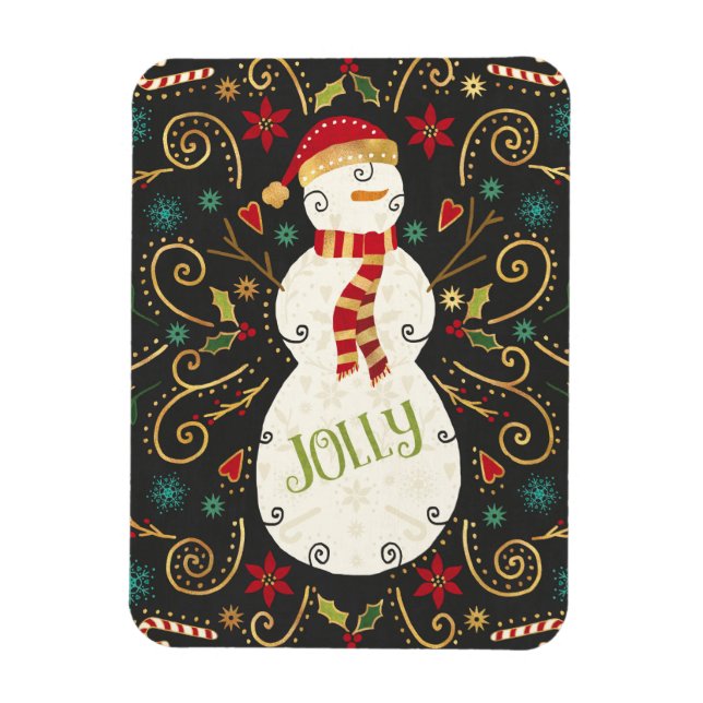 Íman Jolly Otomi Holiday Snowman (Vertical)