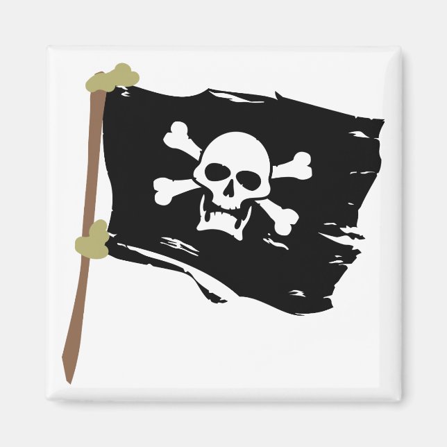 Íman Jolly Roger Pirate Flag (Frente)