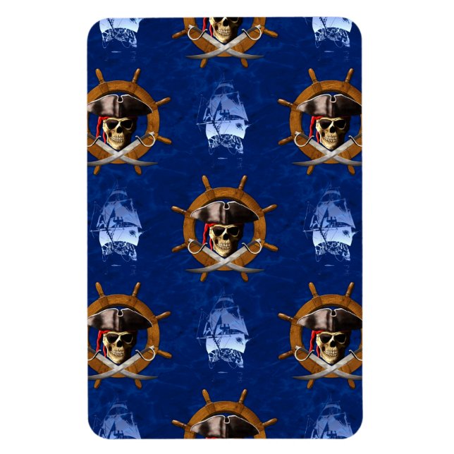 Íman Jolly Roger Pirate Wheel (Vertical)