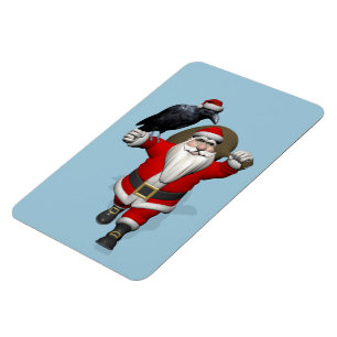 Íman Jolly Santa Claus ama Black Ravens