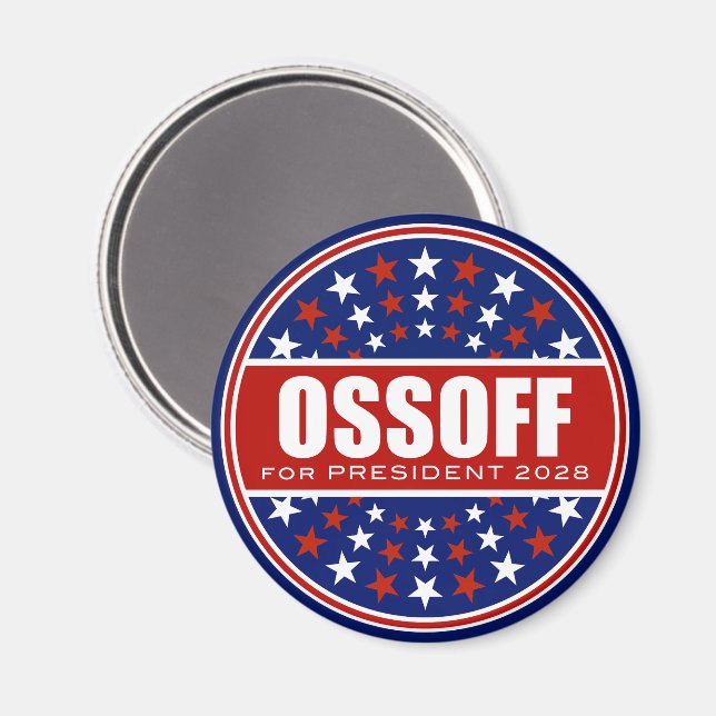 Íman Jon Ossoff Presidente 2028 (Front/Back)