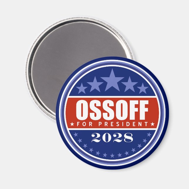 Íman Jon Ossoff Presidente 2028 (Front/Back)