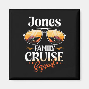 Íman Jones Family Cruise Squad Personalizado Jones Vaca