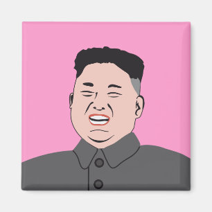 Íman Jong-un de riso de Kim
