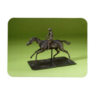 Íman Jóquei em um cavalo (bronze)