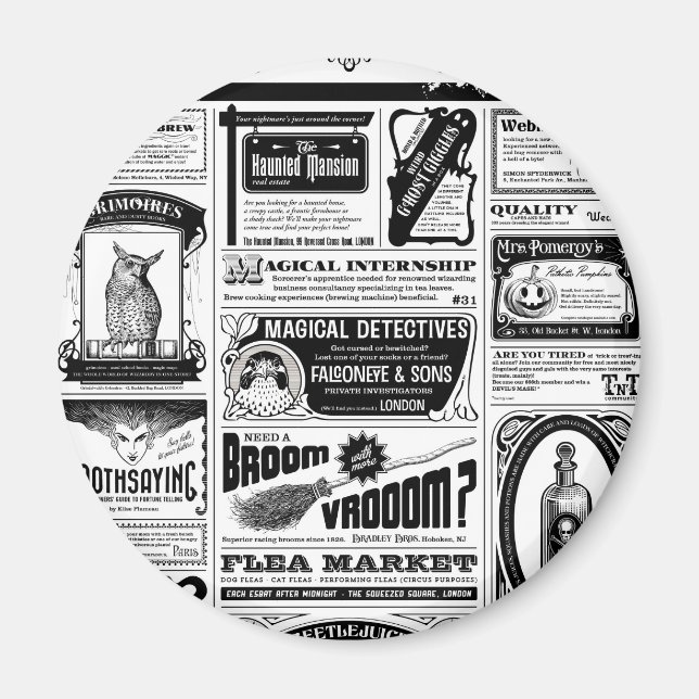 Íman jornal assustador (Frente)