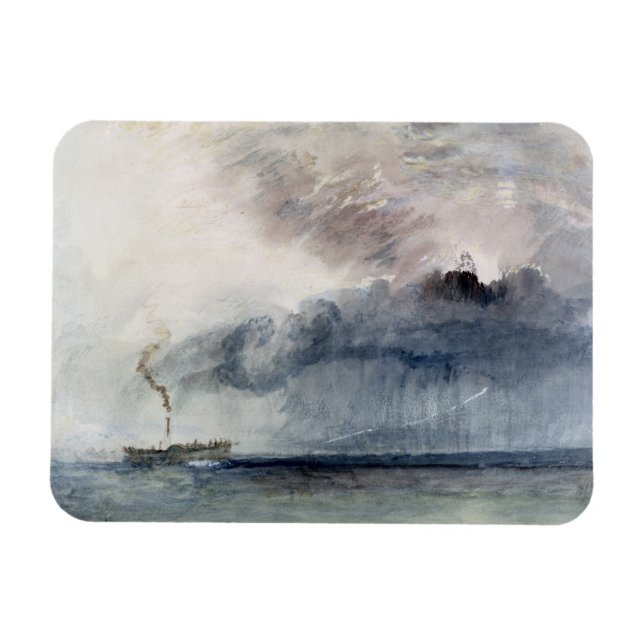Íman Joseph Mallord William Turner | Navio a vapor num  (Horizontal)