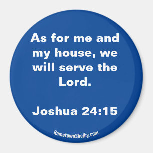 Íman Joshua 24:15 Bíblia Verso imã