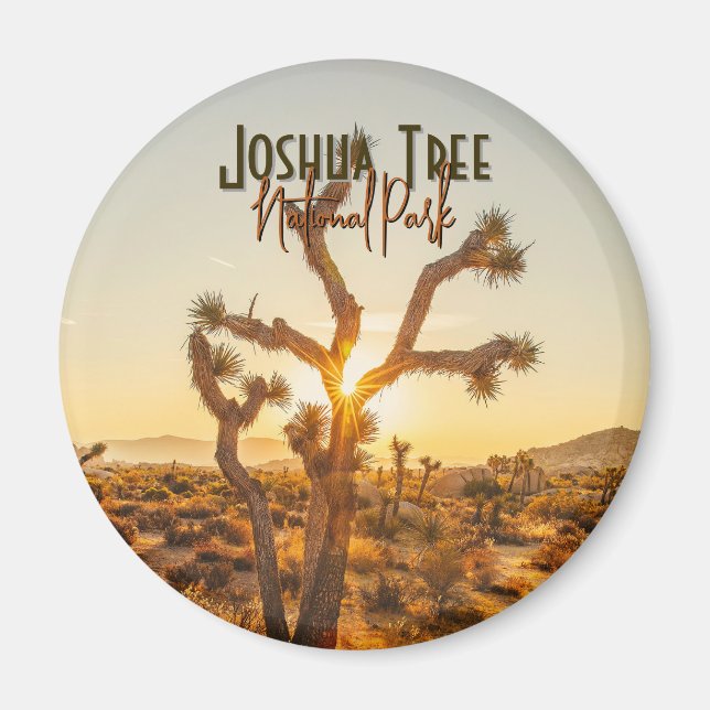Íman Joshua Tree National Park Souvenir Gift (Frente)