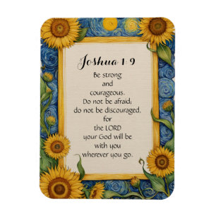 Íman Josué 1:9 NIV Versículo Bíblico Arte