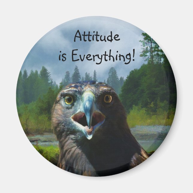 Íman Jovem Águia Balda e Misty Rio Alaskan (Frente)