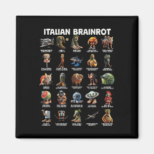 Íman Jovem de Cérebro Italiano Brainrot Memórias Engraç