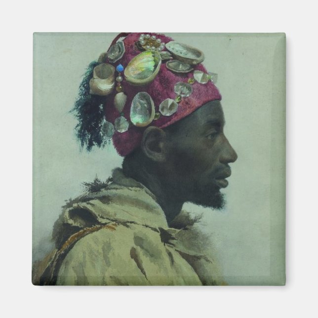 Íman Jovem em Perfil (Profil aux coquillages) (Frente)