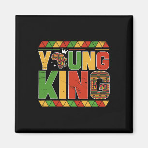 Íman Jovem Rei Mapa da África Arte Kente Afro-Americano
