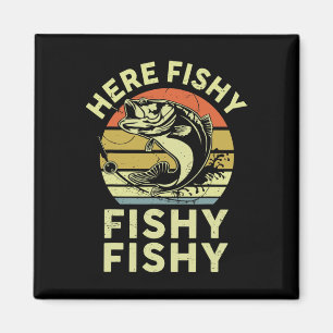 Íman Jovens Camisas Aqui-Pescarias Crianças Brincadeira