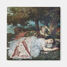 Íman Jovens damas nas margens do Sena (Verão)