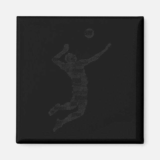 Íman Jovens jogadores de vôlei homens 6 (Frente)