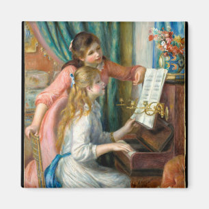 Íman Jovens no piano de Pierre-Auguste Renoir