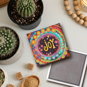 Íman Joy Bonito Corações Divertidos Coloridos Inspirivi