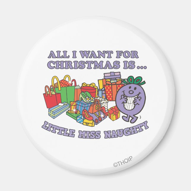 Íman Joy de Natal da Menina Naughty (Frente)