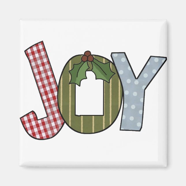 Íman JOY Holiday Camisetas e presentes (Frente)