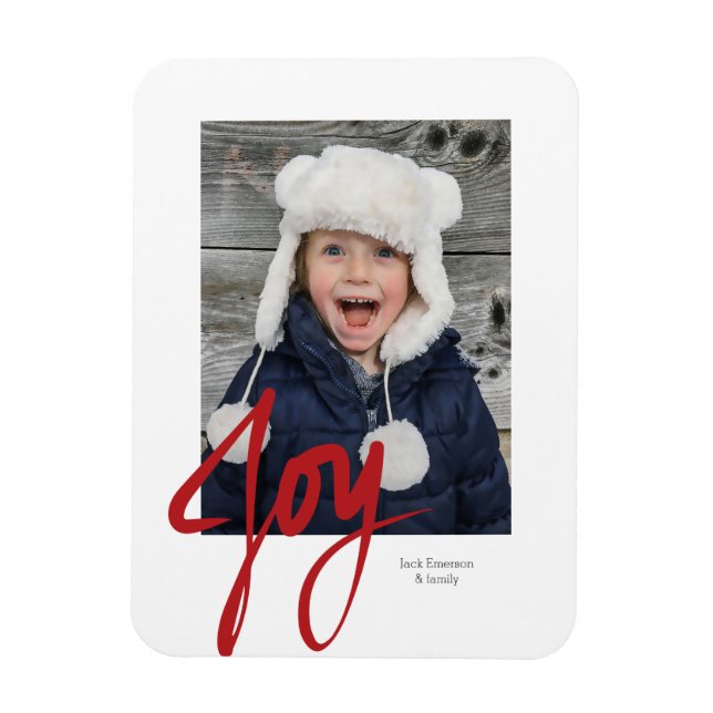 Íman JOY Natal Holiday Photo Magnet (Vertical)