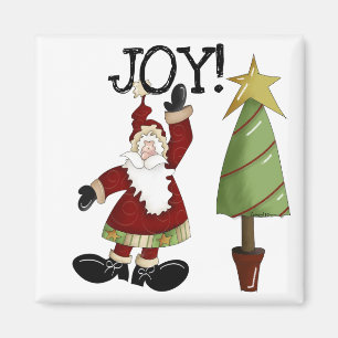 Íman JOY Santa Claus T-shirts e presentes